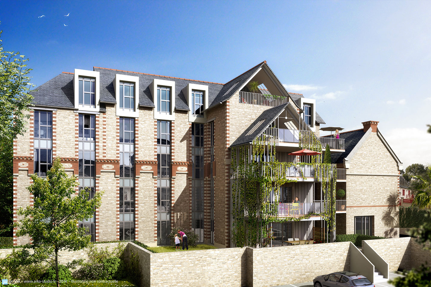 Les Hauts de Sainte-Anne, réalisation Bachmann Associés